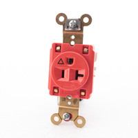 Hubbell IG5361 Orange 20A 125V 5-20R Isolated Ground Single Receptacle Outlet