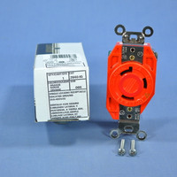 New Leviton L8-30R ISOLATED GND Locking Receptacle Outlet 30A 480V 2640-IG-066