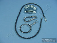 Pilot Animal Paw w/ Crystals Key Chain Car Truck SUV Rear View Mirror Pendant