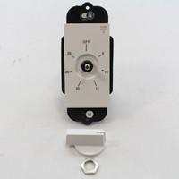 Precision White PD-30M-W Spring Wound 30-Minute Timer Switch 20 AMP 125 Vac