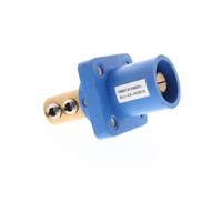 T-Series Blue Double Set Screw Panel Mount Male T41SMSS-BLU