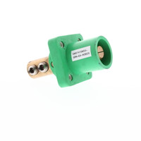 T-Series Green Double Set Screw Panel Mount Male T41SMSS-GRN