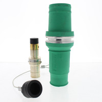 Leviton Green Rhino-Hide 49-Series Single Pole Complete Male Plug 1000V 1135A