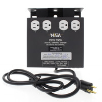 Leviton N5300-9 Black 4-Channel Satellite Dimmer Pack 300W Channel 15A 240V