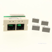 Wiremold 2A245-B Ivory Cat4 Dual Port Insert RJ45 568B for Activate Connectivity