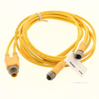Lumberg Automation 2799-2M Yellow Sensor Cordset 300V 4-Pin AWM A/B I/II 2-Meter