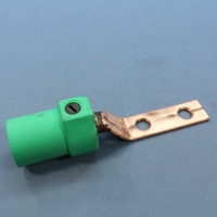 Leviton Green 16 Series Cam-Type Terminal Connector Offset 400A 600V 16M22-2G