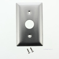 Pass & Seymour KL Series 1-Gang Stainless Steel Locking Switch Standard .906" Diameter Hole Wallplate SS717