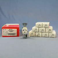 10 Pass and Seymour White COMMERCIAL Single Outlet Receptacles NEMA 6-20R 20A 250V 5851-W