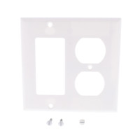 Cooper White Decorator GFCI GFI & Duplex Receptacle Thermoset Wallplate Outlet Cover 2157W