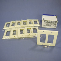 10 Eagle Almond Decorator Standard 2-Gang Thermoset Wallplate GFCI GFI Covers 2152A