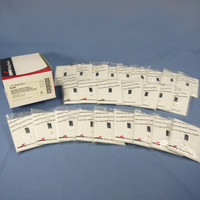 25 Cooper White UNBREAKABLE Mid-Size Switch Cover Nylon Wallplate Switchplates PJ1W