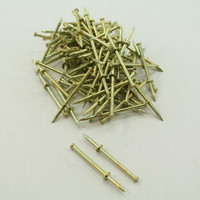 Metallics DP-8 1/4 x 3 Drive Pin Hammer Drive Rivets Yellow-Zinc Plated 100-Pack