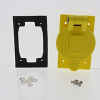 Marinco 7420CR Weather Resistant Single 1.6 Hole Receptacle Self-Closing Cover