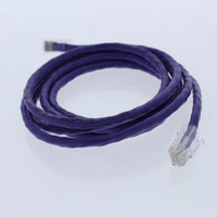 Leviton 5EPC-6V 6' Purple Violet Gigamax Cat 5E Patch Cable 6 Feet Network Cord