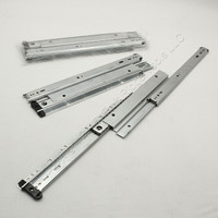 2-Pair GlideRite Hardware 16" Side Mount 150lb Load Capacity Full Extension Standard Drawer Slides Ball Bearing 1680ZC