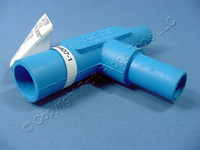 Leviton Blue Cam Plug Tapping T Connector ECT 15 Series FEMALE-FEMALE-MALE 125A 600V 15A22-B