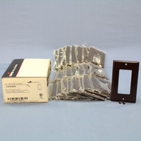 25 Cooper Brown Standard 1-Gang Decorator GFI GFCI Cover Thermoset Wallplates 2151B
