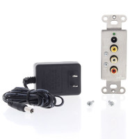 Leviton Decora Media System Send Unit Cat 5 with Power Supply 50MHz 48210-MSU