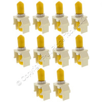 10 Leviton Almond Quickport Fiber Optic ST Connector Jacks Phosphor Bronze 41084