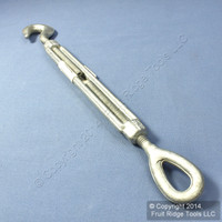 National Hardware Marine Galvanized Industrial Forged Steel 3/8" x 6" Hook/Eye Turnbuckle 3272BC N177-493
