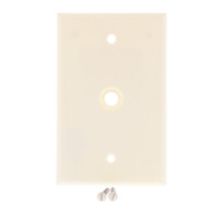 Leviton Almond 1-Gang MIDWAY Phone Radio Cable Wallplate .312" Opening 80513-A