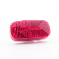 Peterson V108WR Red Acrylic 4-1/8" Clearance Side Marker 1-Bulb Light w/ Reflex