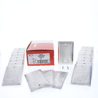 20 Pass and Seymour 1-Gang NON-MAGNETIC Type 302/304 Stainless Steel BLANK Cover Wallplates Box Mount SS13