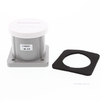 Leviton 16 Series White Panel Mount Housing Plastic Automatic Closing Lid 16S31-W