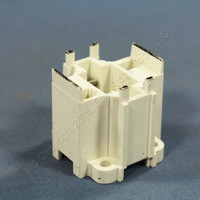 Leviton Compact Fluorescent Lamp Holder CFL Light Socket G24d-1 Base Bottom Snap-In 2-Pin 10W 13W 2-Pin 26725-211