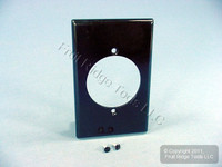 Leviton Black Range Outlet Cover Dryer Receptacle Wallplate Welder 2.15" Daimeter 80528-BLK