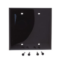 New Leviton Brown 2-Gang Blank UNBREAKABLE Wallplate Nylon Standard Cover 80725
