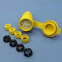 Leviton Yellow Wetguard Industrial Turn Twist Locking Connector Plug NON-NEMA 30A 125/250V 29W08
