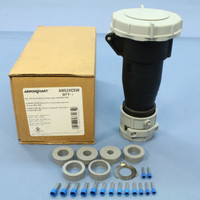 Arrow Hart Black IEC 309 Pin & Sleeve 20A 347/600V 3�Y 3/7.5HP Watertight Plug Connector 4P5W AH520C5W