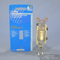 New Leviton Ivory Heavy Duty Quiet Toggle Wall Light Switch 15A S451-I Carded