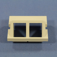 Leviton Light Almond MOS Wallplate 2-Port Quickport 45� Adapter Insert Module 41294-2QT
