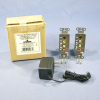 Leviton Decora Media System Send & Receive Unit Cat 5 with Power Supply 50MHz 48210-SRU