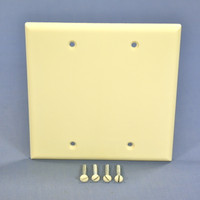 Cooper Almond STANDARD 2-Gang Blank Cover Box Mounted Thermoset Wallplate 2137A