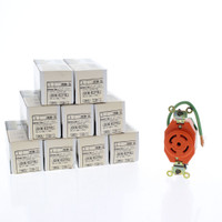 10 Leviton Isolated Ground L23-30 Locking Receptacles Twist Lock Outlet NEMA L23-30R 30A 347/600V 3�Y 2830-IG