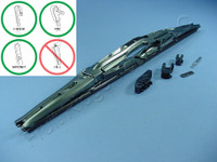 Pilot Automotive WBP-18GM 18" Universal Hot Rod Dual Wiper Blade Gun Metal