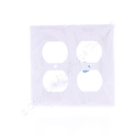 10 Eaton White 2-Gang Receptacle Wallplate Unbreakable Duplex Outlet Covers 5150W