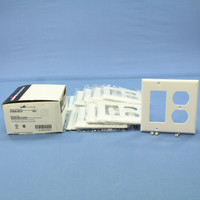 10 Cooper White Decorator GFCI GFI & Duplex Receptacle Thermoset Wallplate Outlet Covers 2157W