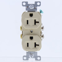 Eaton Ivory COMMERCIAL Duplex Outlet Receptacle NEMA 5-20R 20A 125V Bulk CR20V