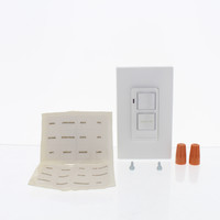 Leviton 6420 White Decora 2-Button Wall Controller w/ Annunciator Scene Controller for DHC Bright/Dim