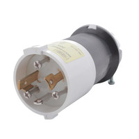 Hubbell HBL2611S 30A Twist Turn Locking Plug w/ Safety Shroud Single Phase 30A 125V NEMA L5-30P