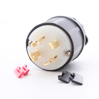 Morris 20469 Twist Turn Locking Connector Plug NEMA L16-30P 30A 480V 3Ø