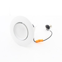 Satco 9.5W Round LED Gimbal Retrofit 4" Downlight Dimmable 600lm 2700K S29466