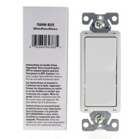 Eaton White Decorator Rocker Wall Light Switch Control 4-WAY 15A 120/277V 7504W