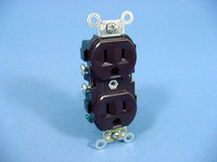 New Leviton Brown COMMERCIAL Grade Straight Blade Receptacle Outlet NEMA 5-15R 15A 125V 5014-SP