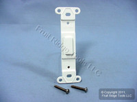 Leviton White Blank Toggle Switch Wall Plate Insert 80700-W